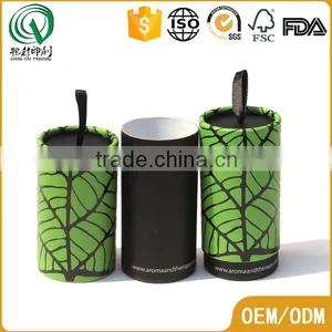 Recycled Eco-friendly uv Printing Green Small Empty Candy Round Box With Ribbon thumbnail-4