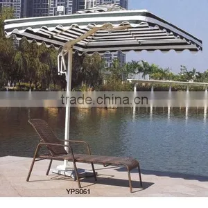 00 Aluminum Furniture Garden Leisure Sun Lounge Chair With an Umbrella Set YPS061 thumbnail-1