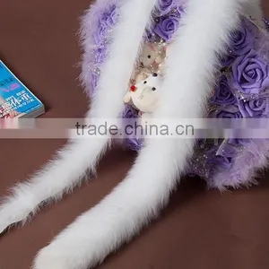 Natural Colored Fox Fur Strips / Blue Fox Trimming For Hoods And Collars thumbnail-1