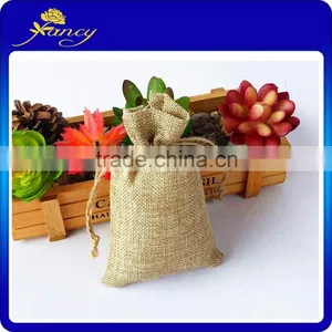 Fashion Mini Linen Gift Bags Customized Printed Bags thumbnail-1