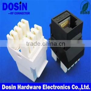 Computer RJ45 PCB Mount, Keystone Jacks With Led and Emi, Cat Modular Jacks thumbnail-1