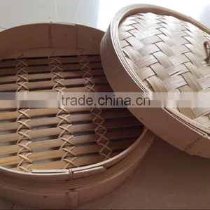 Hygienic Natural Chinese Bamboo Bun Steamer thumbnail-4