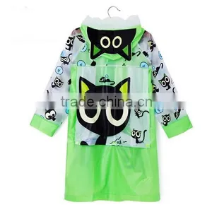 Cute Kids Unisex Cartoon Hoodie Inflating Cap Brim Outwear Camping Raincoats thumbnail-6