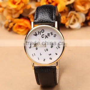 Who Cares Women Watch Bracelet,fashion Leather Watch thumbnail-1