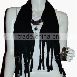 Metal Charming Elephant Pendant Jewelry Scarf thumbnail-1