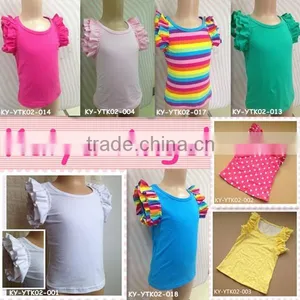 Baby Clothing Manufacturer Wholesale Blank t Shirts Ruffle Shirts Toddler thumbnail-6