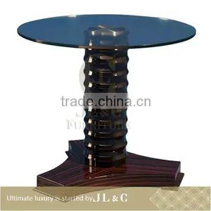 JT05-05 Pedestal Tea Table With Solid Wood in Living Room From JL&C Luxury Home Furniture NEW Designs 2015 (China Supplier) thumbnail-1