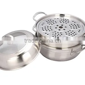 Cookware Pot Stainless Steel Kitchenware Set Steamer thumbnail-2