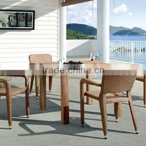 Evergreen Wicker Furniture - Patio Coffee Dining Set With PE Rattan Material thumbnail-1