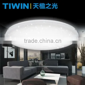 TIWIN 22W Warm White Star Effect Surface Mounted Acrylic Flush Ceiling Light in White thumbnail-2