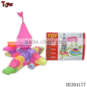 Shantou Novel Cheap Toy Building Block Self Assemble Houses thumbnail-1