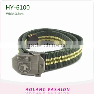 Fabric Belts Jeans in Stock Canvas Belt Weaving Nylon Plate Buckles Men's Belt Wholesale Fashion thumbnail-2