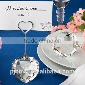 Wedding Decoration Heart Shape Crystal Card Holder thumbnail-2