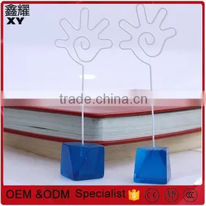 Shenzhen Factory Price Color Long Rod Metal Stick Silver Wire Heart Shape Paper Clips With Spring thumbnail-6