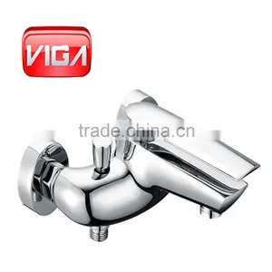 White & Chrome Shower Taps Brass Shower Faucet thumbnail-5