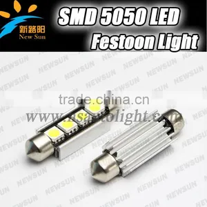 MOQ 20PCS 42mm CANBUS Festoon Light 4 LED SMD5050 Led Dome Festoon Light White/green/blue/yellow/red Led Dome Light for Taxi thumbnail-1