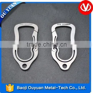 Titanium Key Shaped Custom Metal Keyring thumbnail-5