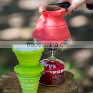 Outdoor Camping Space Saving Foldable Silicone Pot thumbnail-6