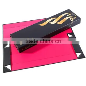 Plain High End Folding Cardboard Box,Hot Selling Human Hair Packaging thumbnail-1