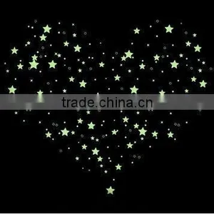 Heart Shape Glow in Dark Sticker thumbnail-1