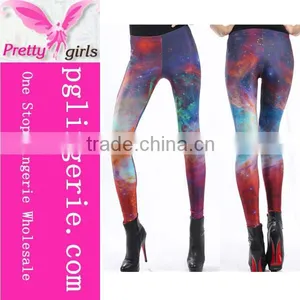 Stylish Space Skinny Pants,Space Printed Women Leggings,Europe Galaxy Leggings thumbnail-4