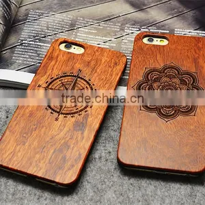 Custom for IPhone Case Engraving PC Real Rose Wood for IPhone Case Wholesale for IPhone 6 s Case thumbnail-2