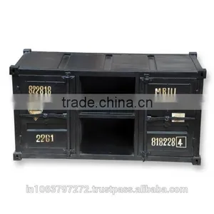 Container Style Media Cabinet thumbnail-1