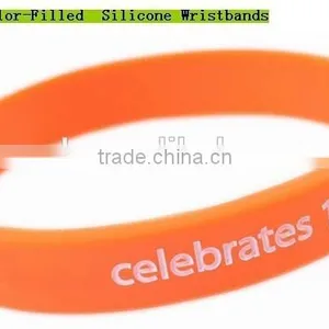 Custom Logo Cheap Silicone Thin Silicone Bracelet thumbnail-5