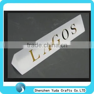 White Acrylic Logo Brand Block Engraved Block for Companies or Enterprises thumbnail-1