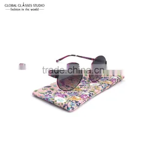 New Hot Selling Soft Cloth Bag Sunglasses Glasses Pouches Black Red Flower Eyewear Accessories Mobile Phone Bag BDH08 thumbnail-6