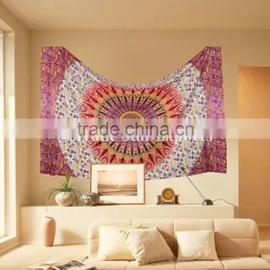 Gypsy Mandala Ethnic Boho Wall Hanging Hippie Cotton Tapestry thumbnail-1