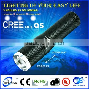 Outdoor Lighting Aluminum CREE Q5 Small Flashlight thumbnail-1