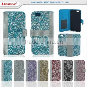 Best Selling Mobile Cell Phone Diamond Leather Case For Sony M5 thumbnail-1