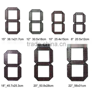 Outdoor Waterproof Green LED Gas Price Change Diesel Fuel Gas Station Display thumbnail-3