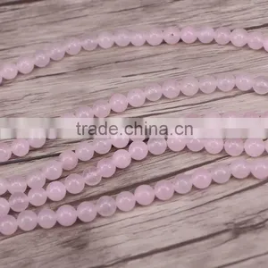 8mm Rose Quartz Round Beads Natural 15'' Fashion Jewelry Making thumbnail-2