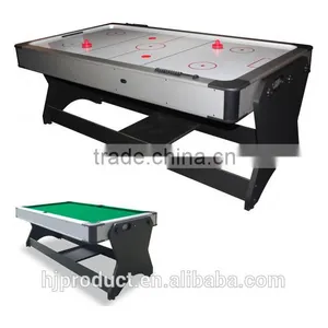 6' Cheaper Price Factory Prize 2 in 1 Multi Games Table. Air Hockey Table, Pool Table thumbnail-1