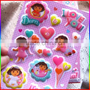 Custom Small Cartoon Puffy Sticker/foam Sticker for Kids thumbnail-2