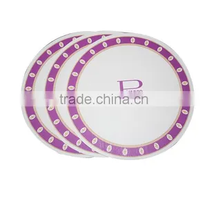 Hangzhou Lvyang/GoBest Custom Printed Disposable Wholesale Paper Plates Price thumbnail-1