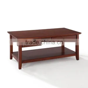 Modern Lobby Furniture Livingroom Furniture Durable Wood Coffee Table for Sale thumbnail-1