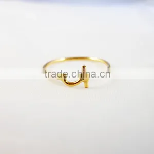 Hotselling New Fashion Ankh Ring Designs Gold Ring for Women thumbnail-1