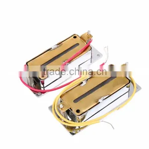 Humbucker Bridge & Neck Set Pickups for Rickenbacker Bass Guitar Parts Sliver thumbnail-1