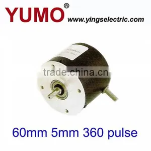 ISC6005 360PPR 60mm 5mm CNC System Machine Solid Shaft Encoder Optical Price Incremental Rotary Encoder thumbnail-1