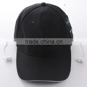 2016 New Creative Baseball Cap Hat Prevented Bask in Bluetooth Music Headphones Hat Cap Hands-free Bluetooth Headset thumbnail-3