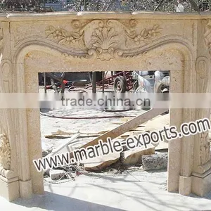 Carving Mable Fireplace Place, Antique Fireplace thumbnail-1