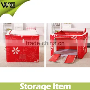 Wholesale Custom High Quality Home Foldable Fabric Storage Box Living Box Storage thumbnail-2