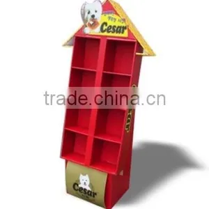 POP Cardboard Corrugated Paper Display Stand For Dog Food thumbnail-1