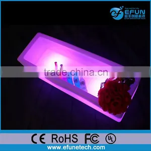 pe Material Rgb Color LED Wine Cabinet,led Lighted Bar Ice Bin Displays thumbnail-2