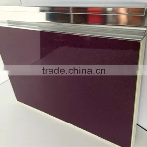 Scratch -proof UV Mdf High Gloss Solid Color Kitchen Cabinet Door thumbnail-4