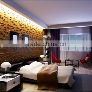 High Quality PVC 8015-2 Pvc 3d Wall Panel thumbnail-1