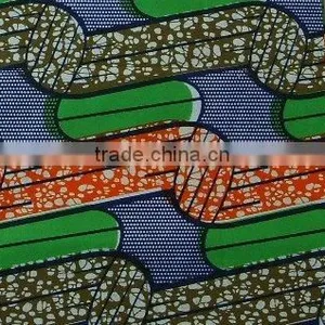 African Indian Blue Real Wax Fabric thumbnail-1